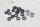 Windshield bracket mounting kit for windscreens Moto Guzzi California III VW 87-93