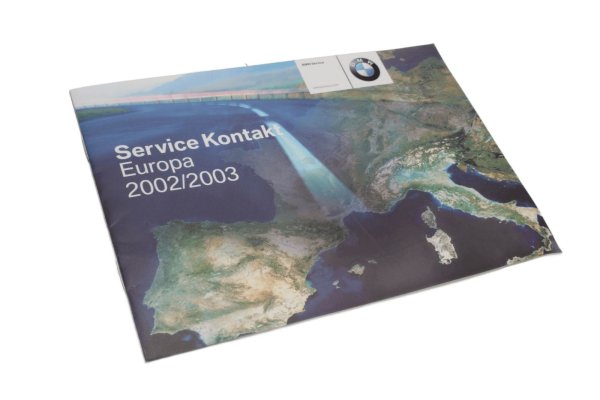 Service booklet Contact addresses Europe 2002 BMW R 1150 R Rockster R28 0308 03-05