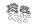 jeu de boulons de fixation du disque de frein avant BMW R 1200 GS K25 0307 R12 04-07