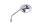 Round mirror, chrome thread, right rearview mirror Moto Guzzi California III VW 87-93
