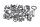 Assortiment de vis, fixation, revêtement BMW R 1200 GS K25 0307 R12 04-07