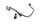 conduite dhuile, conduite de refroidisseur dhuile, conduite, raccord fileté BMW R 1200 GS K25 0307 R12 04-07