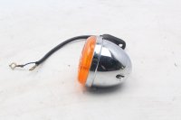 Front right turn signal, round, chrome housing Moto Guzzi California III VW 87-93
