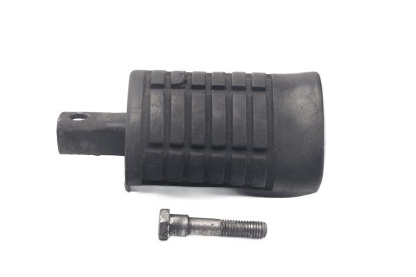Voetsteun passagier, rubber, chroom, rechtsachter Moto Guzzi California III VW 87-93