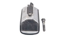 Voetsteun passagier, rubber, chroom, rechtsachter Moto Guzzi California III VW 87-93