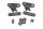 Istuimen kiinnityskumin kiinnityssarja eteen BMW R 1200 GS K25 0307 R12 04-07