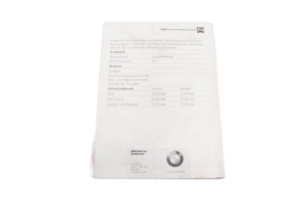 Operating instructions, manual, on-board literature BMW R 1200 GS K25 0307 R12 04-07