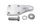 Footrest bracket support plate left Moto Guzzi California III VW 87-93