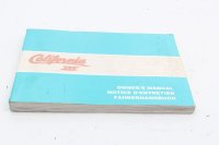 Drivers manual, maintenance booklet Moto Guzzi California III VW 87-93