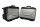 Ensemble de valises en aluminium (gauche et droite) BMW R 1200 GS K25 0307 R12 04-07