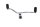 Gearshift lever, double lever, gear linkage Moto Guzzi California III VW 87-93