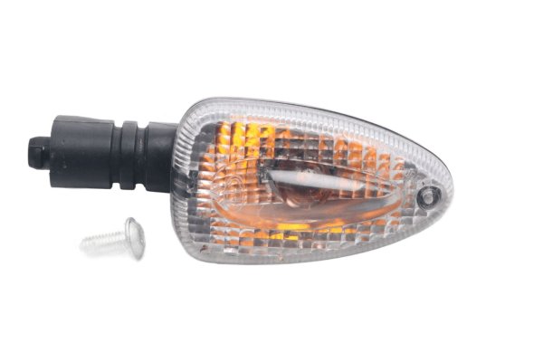 Intermitente delantero izquierdo, lente transparente, carcasa naranja BMW R 1200 GS K25 0307 R12 04-07