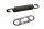Main stand folding spring mounting plate BMW R 1150 R Rockster R28 0308 03-05