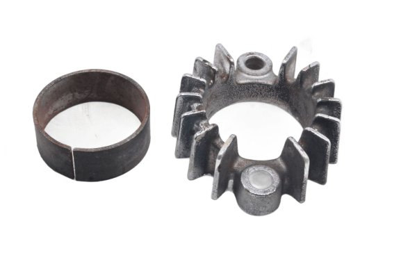 Exhaust manifold clamp flange front Moto Guzzi California III VW 87-93