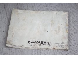 Handbuch Betriebsanleitung englisch Kawasaki Z 400 D K4/D...
