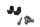 Triple clamp handlebar clamps, upper screw connection BMW R 1200 GS K25 0307 R12 04-07
