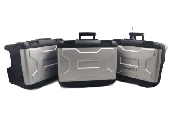 Side case set, top case, left and right, aluminum BMW R 1200 GS K25 0307 R12 04-07