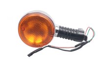Achterste rechter richtingaanwijzer, chromen behuizing, oranje Moto Guzzi California III VW 87-93