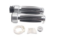Chrome rubber handlebar grips, twist grip throttle grip Moto Guzzi California III VW 87-93