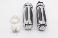 Chrome rubber handlebar grips, twist grip throttle grip Moto Guzzi California III VW 87-93