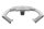 Porte-bagages, porte-sacoches, siège passager, argent BMW R 1200 GS K25 0307 R12 04-07