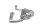 Porte-bagages, porte-sacoches, siège passager, argent BMW R 1200 GS K25 0307 R12 04-07