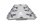 plaque de support de porte-bagages arrière supérieure BMW R 1200 GS K25 0307 R12 04-07