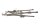 Telaio posteriore, supporto telaio, attacco ammortizzatore posteriore Kawasaki ZX-6R Ninja ZX600G 98-99