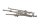 Telaio posteriore, supporto telaio, attacco ammortizzatore posteriore Kawasaki ZX-6R Ninja ZX600G 98-99