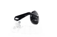 Styrspegel, backspegel, oval, aluminium, svart Triumph Street Triple 675 11-11