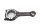 Connecting rod, crankshaft, MBBF connecting rod, piston rod Honda XL 1000 V SD01 99-00