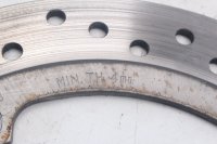 Rear brake disc, drilled round, brake system 4.5mm Honda XL 1000 V SD01 99-00