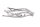 Bakre ramstöd D 20 46 Triumph Speed Triple 1050 S Euro 4 NN02 18-21