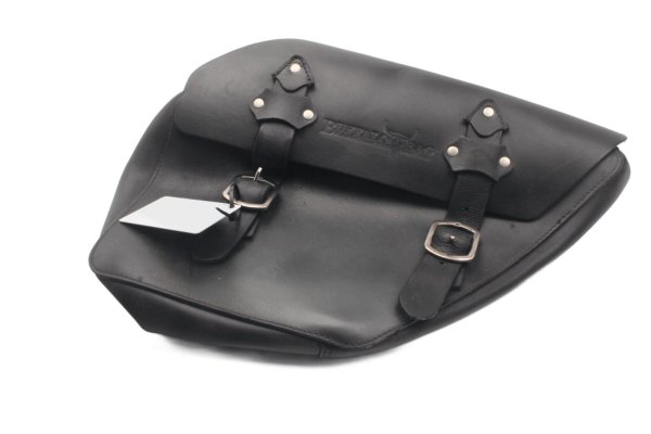 Sacoche en cuir noir Harley-Davidson Dyna Street Bob 1690 FXDB 16-16