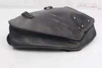 Sacoche en cuir noir Harley-Davidson Dyna Street Bob 1690 FXDB 16-16