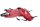 Red tank cover, tank protector, tank cover, straps Motorrad Zubehör universell