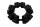 Ammortizzatore cardanico, gomma ammortizzante, anello di smorzamento della ruota posteriore Kawasaki ZR 7S ZR750F H 01-04