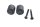 Handlebar Weight Set Black Vibration Dampers Pair Honda XL 1000 V SD01 99-00