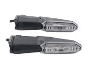 LED turn signal pair sequential black clear left right Kawasaki universell