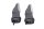 LED turn signal pair sequential black clear left right Kawasaki universell