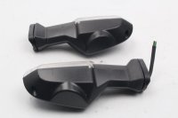 Front turn signal pair, left and right, clear glass bulb, universal Kawasaki universell