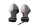Front turn signal pair, left and right, clear glass bulb, universal Kawasaki universell