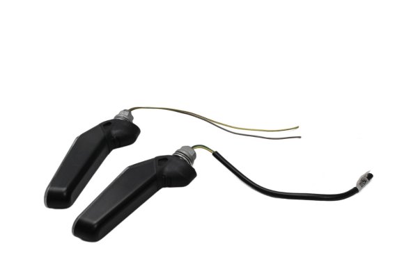 LED indicator pair, black, E-marked, 12V, 2.5W, left Motorrad Zubehör universell