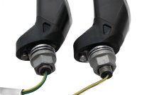 LED indicator pair, black, E-marked, 12V, 2.5W, left Motorrad Zubehör universell