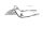 Porte-bagages, support de sacoches, porte-bagages arrière chromé Triumph Bonneville 900 T100 07-07