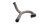 Avgasgrenrör, höger utlopp, avgassystem BMW R 1150 GS R21 0415 99-04