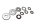 Screw assortment, fairing frame set Motorrad Zubehör universell