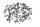 Engine bolt set, hexagon bolts M8, M10, M6 Honda XL 1000 V SD01 99-00