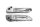 Passenger footrest rear left right ribbed set Yamaha MT-09 900 A 25-25