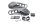 Front footrests, left and right, rider footrests BMW R 1200 GS K25 0307 R12 04-07
